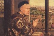 Jan Van Eyck Details of The Virgin of Chancellor Rolin (mk45) oil painting on canvas